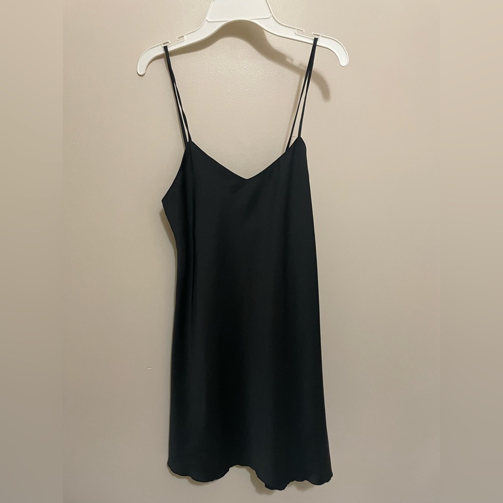 Black Mini Slip Dress